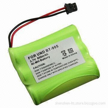 Ni-MH AA800mAh Rechargeable Battery Pack for UND Cordless Phone, 3.6V